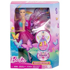 POUPEE BARBIE DANSEUSE PAPILLON 30CM - TRANSFORMATION 2EN1
