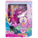 POUPEE BARBIE DANSEUSE PAPILLON 30CM - TRANSFORMATION 2EN1