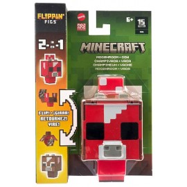 FIGURINE CUBE MINECRAFT 9CM 2EN1 REVERSIBLE ASST FLIPPIN' FIGS