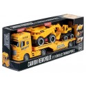 CAMION REMORQUE SONORE ET LUMINEUX AVEC 2 ENGINS TP
