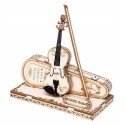 MAQUETTE VIOLON CAPRICCIO EN BOIS ET SON ETUI SUR SOCLE