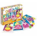 SABLIMAGE PRINCESSES 4 TABLEAUX 25X18CM AVEC BOITE CADRE