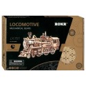 MAQUETTE LOCOMOTIVE MECANIQUE EN BOIS 350 PIECES