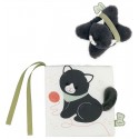 IMAGIER TISSU CHAT CHAMALLOW A LA MAISON - MON COFFRET IMAGIER KALOO