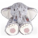 PELUCHE ELEPHANT NOA GRIS 55CM PRESTIGE XL - GAMME ROUGE KALOO