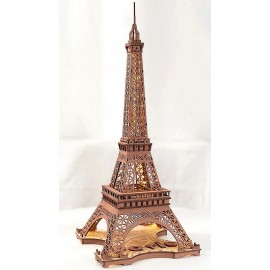 MAQUETTE TOUR EIFFEL LUMINEUSE EN BOIS - 22X21X53CM 164 PIECES-LiloJouets-Questembert-Muzillac-Morbihan MAQUETTE TOUR EIFFEL LUMINEUSE EN BOIS - 22X21X53CM 164 PIECES-LiloJouets-Questembert-Muzillac-Morbihan