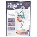 MAQUETTE PAPILLON SUR ROSE - ESPECES MECANIQUES - 16X15X23CM 79 PIECES