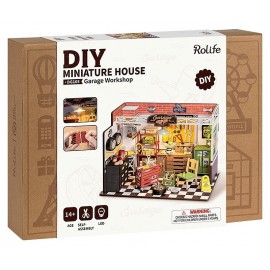 MAQUETTE ATELIER DE GARAGE - MAISON MINIATURE DIY - 157 PIECES