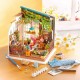 Maquette jardin de miller avec led - maison miniature diy - 20x19x21cm-lilojouets-questembert-muzillac-morbihan
