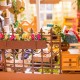 Maquette jardin de miller avec led - maison miniature diy - 20x19x21cm-lilojouets-questembert-muzillac-morbihan