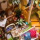 Maquette jardin de miller avec led - maison miniature diy - 20x19x21cm-lilojouets-questembert-muzillac-morbihan