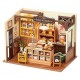Maquette boulangerie avec led - maison miniature diy - 22x15x16cm 141 pieces-lilojouets-questembert-muzillac-morbihan