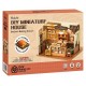 Maquette boulangerie avec led - maison miniature diy - 22x15x16cm 141 pieces-lilojouets-questembert-muzillac-morbihan