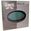 PISTE DE DES 36CM PRESTIGE VERTE AVEC 5 DES 20MM