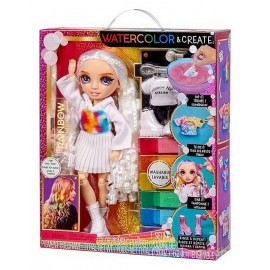 POUPEE RAINBOW HIGH 27CM - WATERCOLOR & CREATE AVEC POUDRE DE PIGMENTS