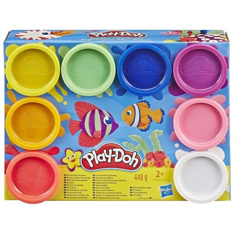PACK 8 POTS PATE A MODELER PLAYDOH ARC EN CIEL 56GR-LiloJouets-Questembert-Muzillac-Morbihan