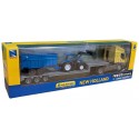 CAMION MAN AVEC REMORQUE ET TRACTEUR NEW HOLLAND 40CM