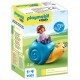 71322 enfant avec escargot a bascule - playmobil 1.2.3-lilojouets-questembert-muzillac-morbihan
