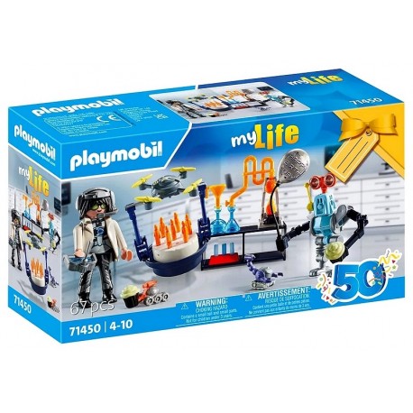 71450 CHERCHEUR AVEC ROBOTS PLAYMOBIL MY LIFE-LiloJouets-Questembert-Muzillac-Morbihan