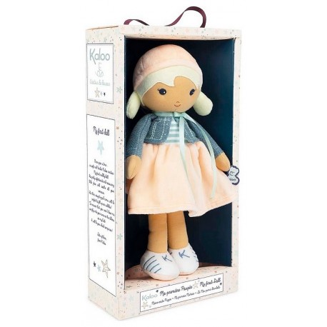 POUPEE TISSU CHLOE 32CM GRAND MODELE - GAMME KALOO TENDRESSE-LiloJouets-Questembert-Muzillac-Morbihan