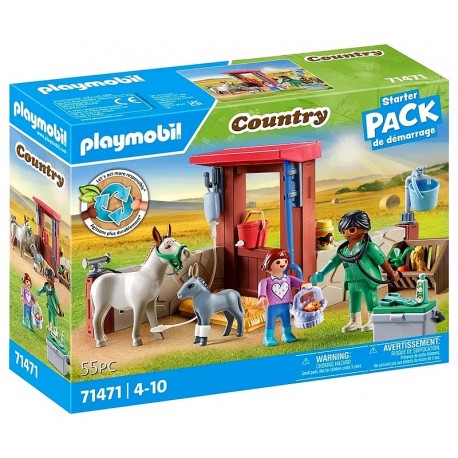 71471 VETERINAIRE AVEC ANIMAUX DE LA FERME - PLAYMOBIL COUNTRY-LiloJouets-Questembert-Muzillac-Morbihan