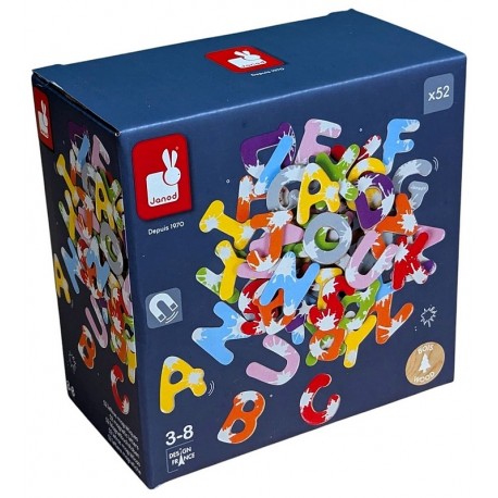PACK 52 LETTRES MAGNETIQUES - GAMME SPLASH JANOD-LiloJouets-Questembert-Muzillac-Morbihan