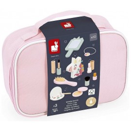 MALLETTE DE BEAUTE LENA LA LICORNE - 10 ACCESSOIRES FACTICES EN BOIS - JANOD-LiloJouets-Questembert-Muzillac-Morbihan