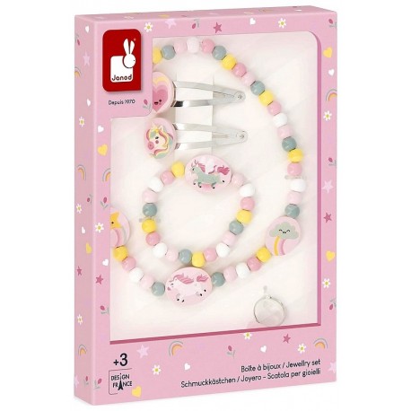PACK BIJOUX - LENA LA LICORNE - BAGE BARRETTES COLLIER ET BRACELETS - JANOD-LiloJouets-Questembert-Muzillac-Morbihan