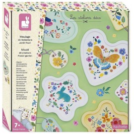 COFFRET DE MOULAGE JARDIN FLEURI - 16 REALISATIONS - LES ATELIERS DECO-LiloJouets-Questembert-Muzillac-Morbihan