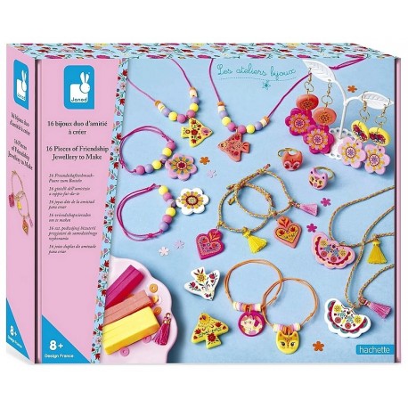 COFFRET 16 BIJOUX DUO D'AMITIE A CREER - LES ATELIERS BIJOUX JANOD-LiloJouets-Questembert-Muzillac-Morbihan