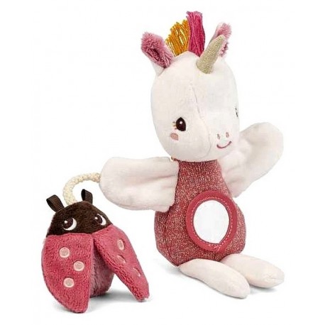 MARIONNETTE D'ACTIVITES 21CM - LENA LA LICORNE - LILLIPUTIENS-LiloJouets-Questembert-Muzillac-Morbihan