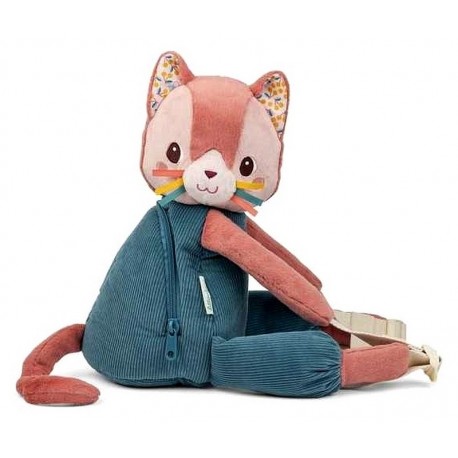 SAC A DOS DOUX JEANNE LE CHAT - LILLIPUTIENS-LiloJouets-Questembert-Muzillac-Morbihan