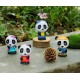 Pack 4 figurines panda klorofil-lilojouets-questembert-muzillac-morbihan