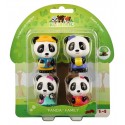 PACK 4 FIGURINES PANDA KLOROFIL