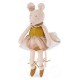 Peluche souris musicale 34cm - la petite ecole de danse - moulin roty-lilojouets-questembert-muzillac-morbihan