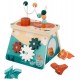 Plateau volcan bois multi-activites dinosaures - janod-lilojouets-questembert-muzillac-morbihan