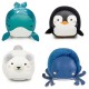 Pack 4 balles doudous hochet - animaux de l'océan - dooballs-lilojouets-questembert-muzillac-morbihan