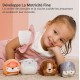 Pack 4 balles doudous hochet - animaux de la foret - dooballs-lilojouets-questembert-muzillac-morbihan