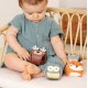 Pack 4 balles doudous hochet - animaux de la foret - dooballs-lilojouets-questembert-muzillac-morbihan