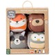 Pack 4 balles doudous hochet - animaux de la foret - dooballs-lilojouets-questembert-muzillac-morbihan