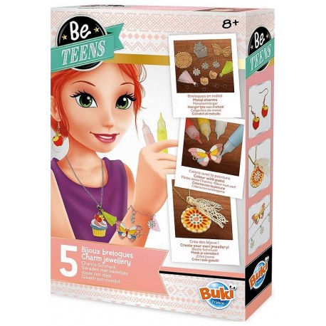 KIT 5 BIJOUX BRELOQUES A PEINDRE - BE TEENS-LiloJouets-Questembert-Muzillac-Morbihan