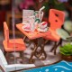 Maquette restaurant bord de mer - maison miniature diy - 10x10x13cm 68 pieces-lilojouets-questembert-muzillac-morbihan