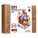 MAQUETTE RESTAURANT BORD DE MER - MAISON MINIATURE DIY - 10X10X13CM 68 PIECES
