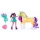 Pack figurine ava et licorne leaf a coiffer - l'ecole des licornes-lilojouets-questembert-muzillac-morbihan