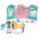 Pack figurine ava et licorne leaf a coiffer et accessoires - l'ecole des licorne-lilojouets-questembert-muzillac-morbihan