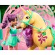 Pack figurine ava et licorne leaf a coiffer et accessoires - l'ecole des licorne-lilojouets-questembert-muzillac-morbihan