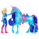 Pack figurine isabelle et licorne river a coiffer - l'ecole des licornes-lilojouets-questembert-muzillac-morbihan