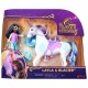 Pack figurine layla et licorne glacier a coiffer - l'ecole des licornes-lilojouets-questembert-muzillac-morbihan