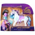 PACK FIGURINE LAYLA ET LICORNE GLACIER A COIFFER - L'ECOLE DES LICORNES