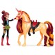 Pack figurine valentina et licorne silver a coiffer - l'ecole des licornes-lilojouets-questembert-muzillac-morbihan